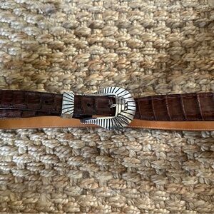 Gorgeous Harley Baldwin Ranger Crocodile and Sterling Belt